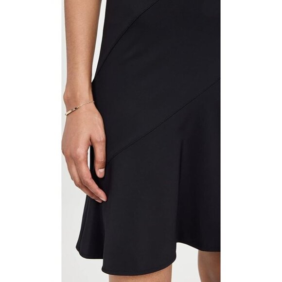 Theory Diagonal Drape Dress Cocktail Business Preppy Old Money Sz 2 - Picture 3 of 14